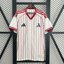 CAMISA DE BASEBOL DO ARSENAL 25/26 BRANCO E VERMELHO